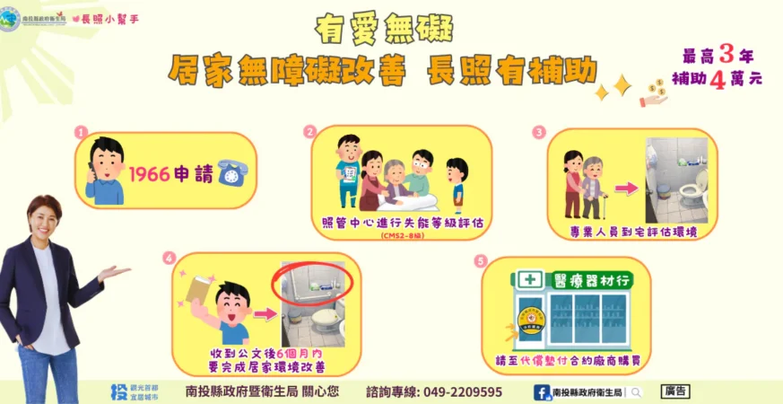 有愛無礙　居家無障礙改善　長照有補助