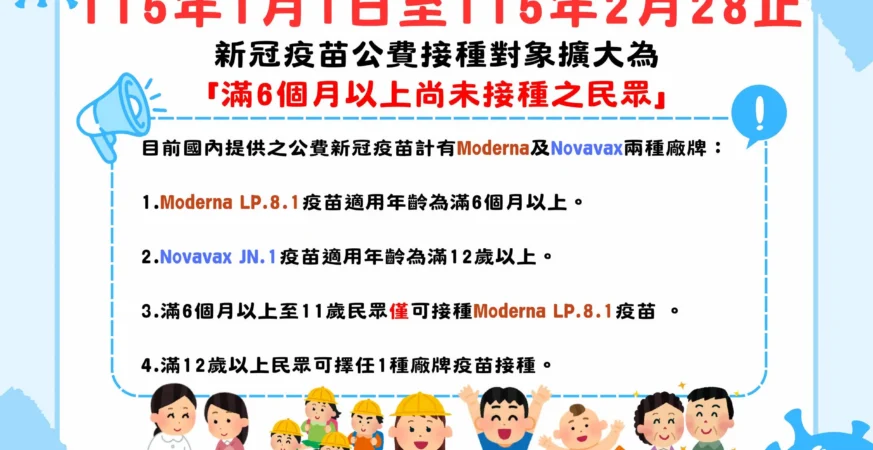 農曆年前最後一場！嘉市1/31九華山地藏庵設站　提供帶狀疱疹等疫苗接種
