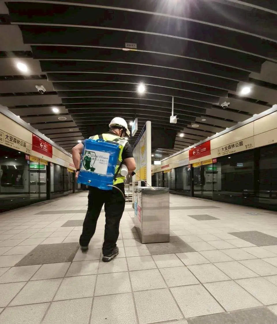 因應首例漢他病毒　北捷強化車站清潔與環境消毒