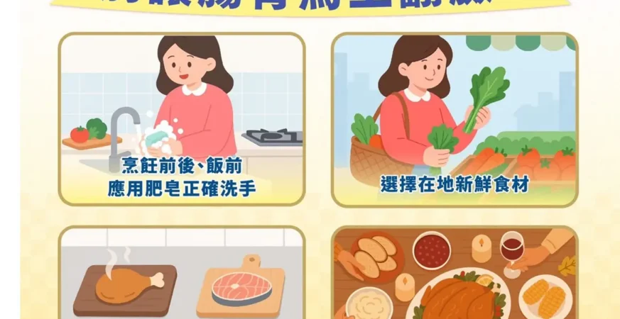 春節腸胃道傳染病高峰　基隆籲注意飲食與手部清潔