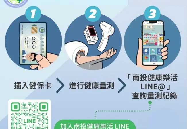 南投縣推動五合一智慧量測設備　建置健康量測站　結合健康樂活 LINE@ 打造智慧健康照護新模式